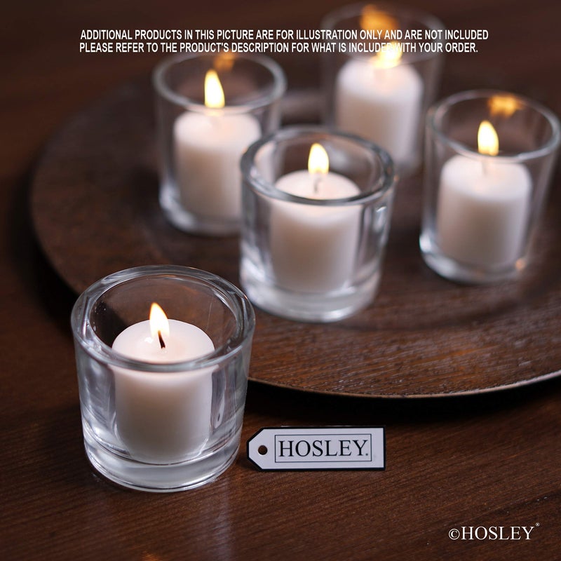 Hosley Set of 144 Unscented White Votive Candles â€“ Bulk Pack, Clean-Burning, Long-Lasting 10-12 Hour Burn Time â€“ Ideal for Weddings, Home DÃ©cor, Spa, and Events - Image 5